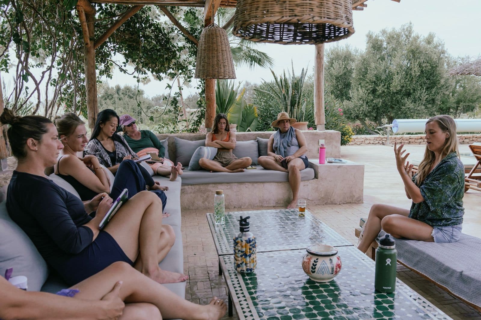 A RYME group session, sitting together in conversation